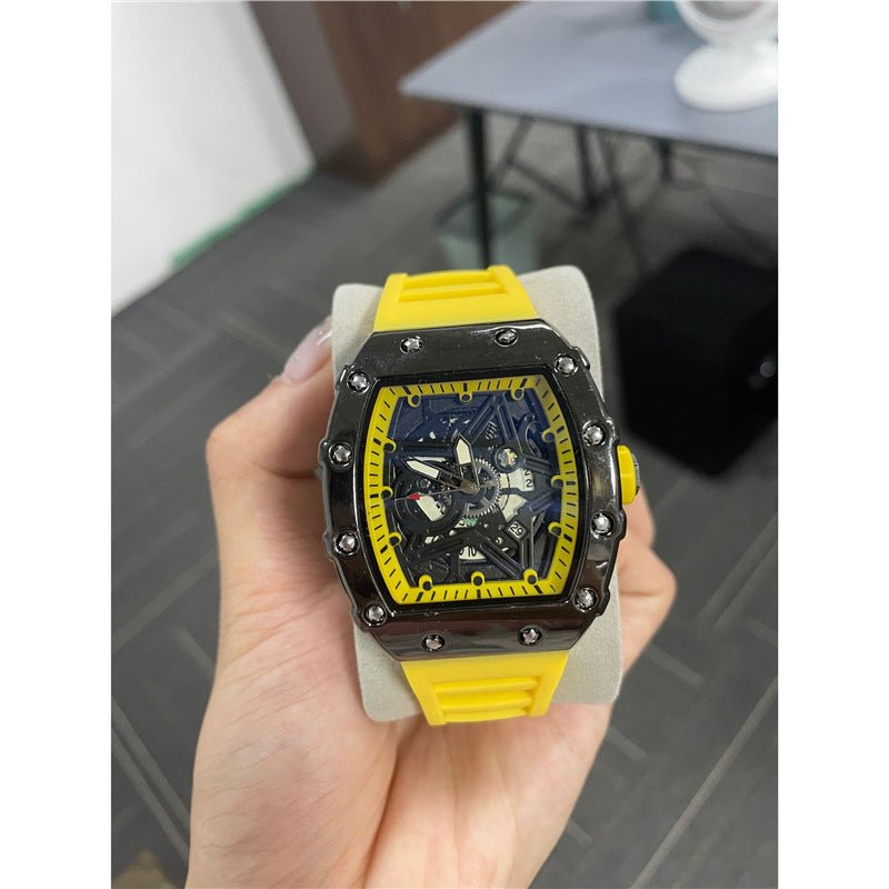 Cylindrical Mens Watch With Luminous Quartz Movementnon - wristwatch - Oopsdadforgot.com