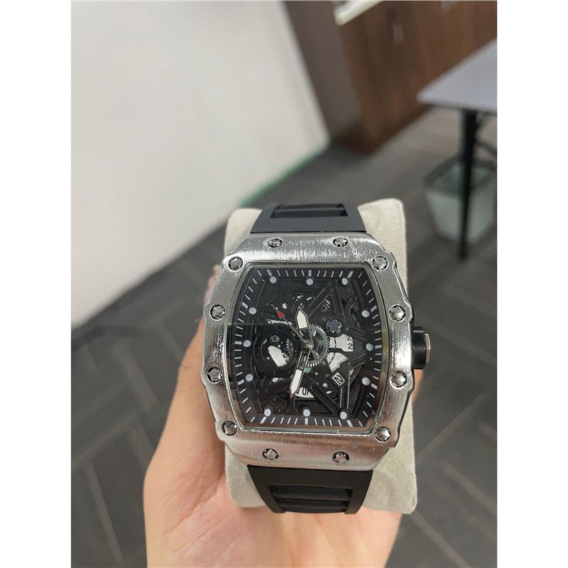 Cylindrical Mens Watch With Luminous Quartz Movementnon - wristwatch - Oopsdadforgot.com