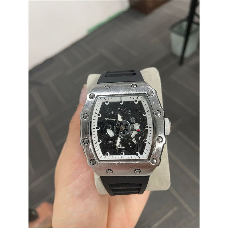 Cylindrical Mens Watch With Luminous Quartz Movementnon - wristwatch - Oopsdadforgot.com
