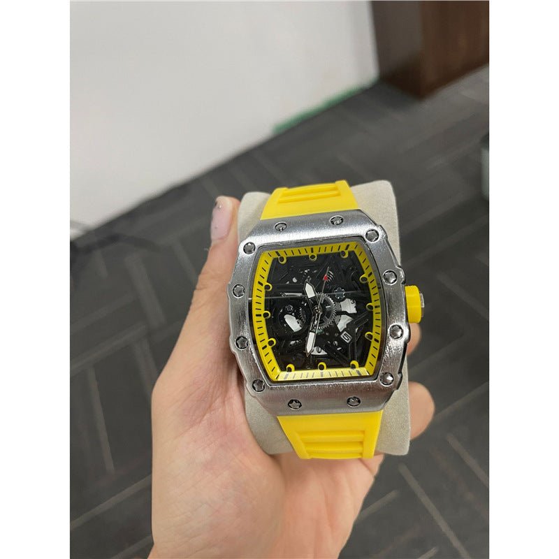 Cylindrical Mens Watch With Luminous Quartz Movementnon - wristwatch - Oopsdadforgot.com