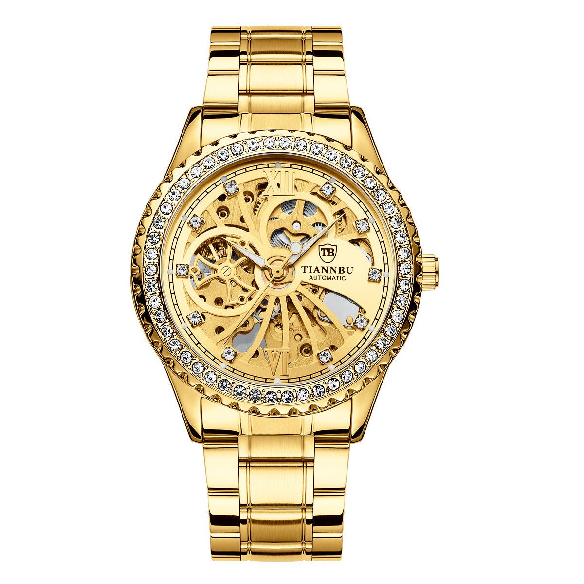Diamond Automatic Mechanical Watch Men - Oopsdadforgot.com
