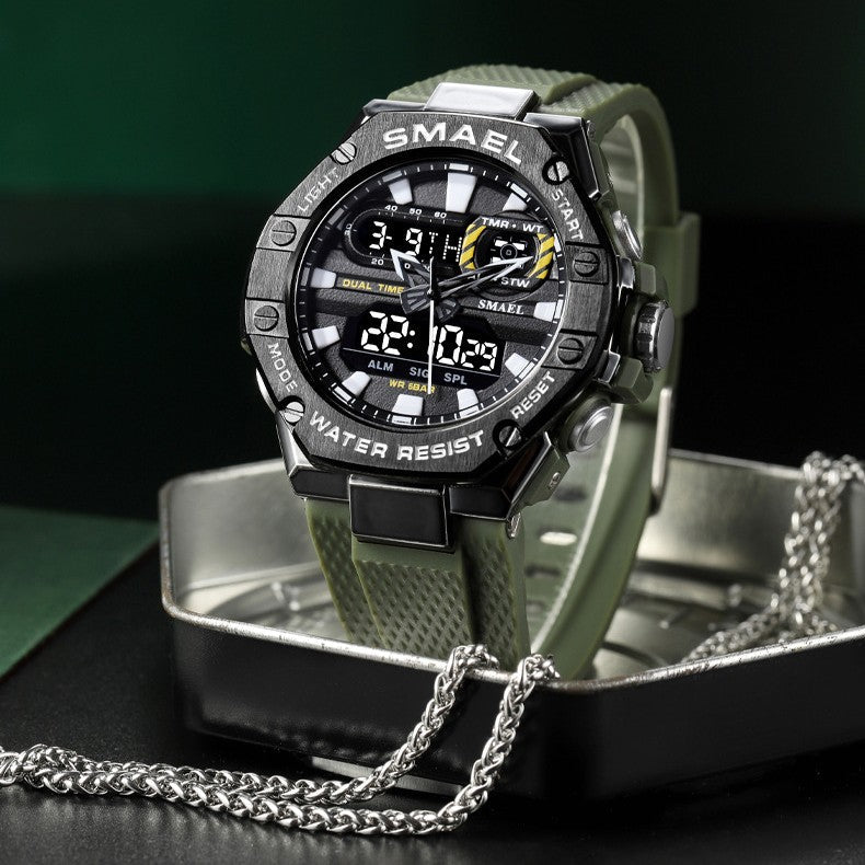 Digital Alloy Electronic Watch Men - Oopsdadforgot.com