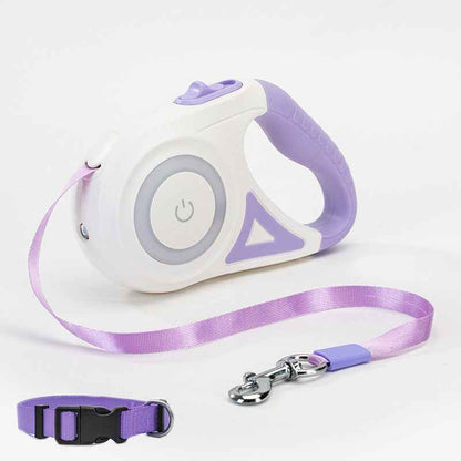Dog Leash Retractable Leash And Dog Collar Spotlight Automatic Pet Dog Cat Traction Rope For Small Medium Dogs Pet Product - Oopsdadforgot.com