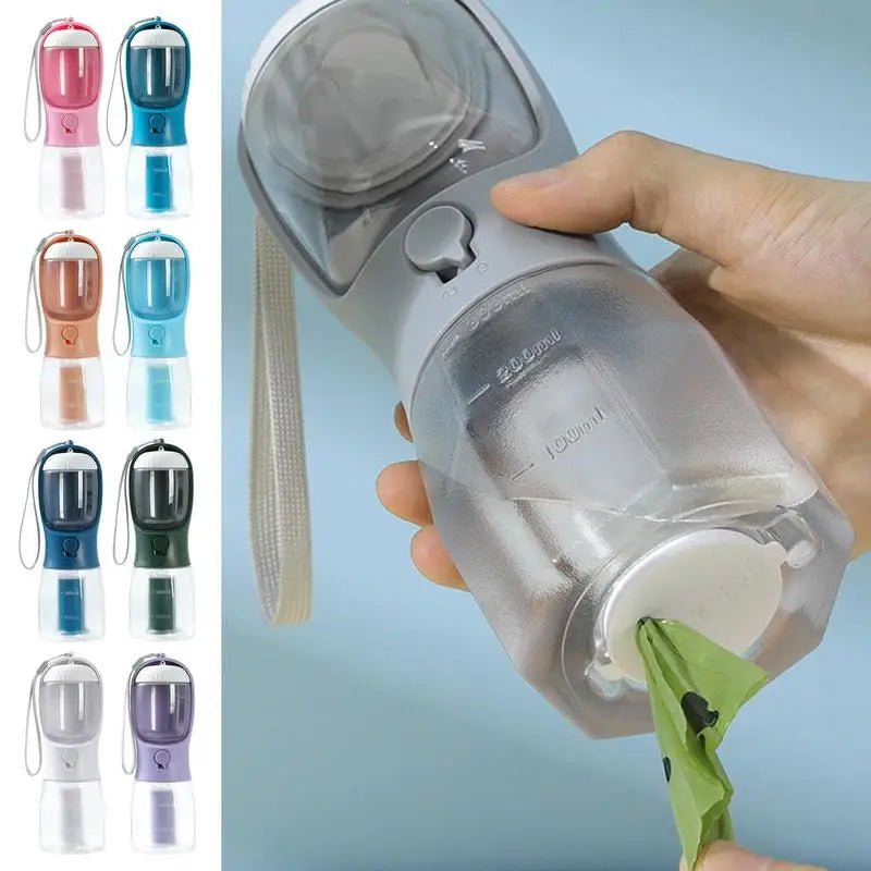 Dog Water Cup Drinking Food Garbage Bag Three - in - one Portable Small Multi - functional Pet Cups Pets Supplies - Oopsdadforgot.com