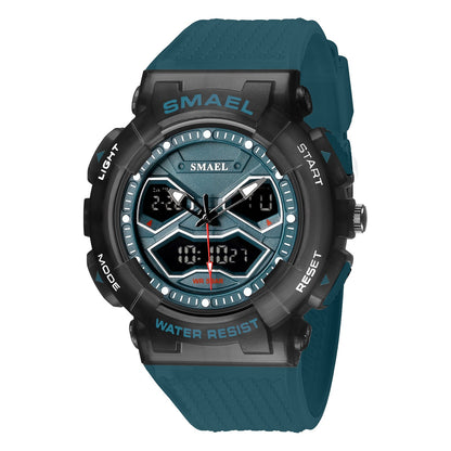 Double Display Digital Electronic Watch Men - Oopsdadforgot.com