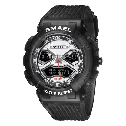 Double Display Digital Electronic Watch Men - Oopsdadforgot.com
