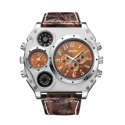 Dual time zone quartz watch for men - Oopsdadforgot.com