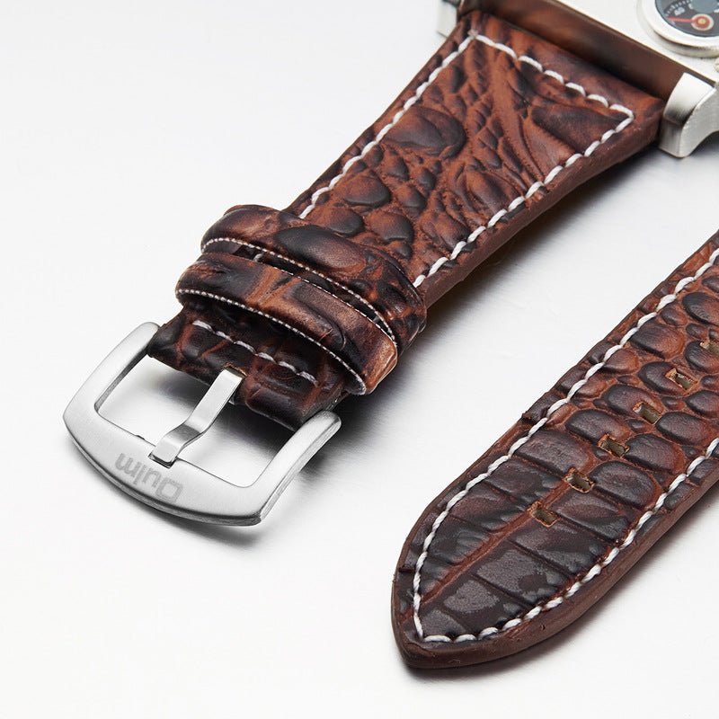 Dual time zone quartz watch for men - Oopsdadforgot.com