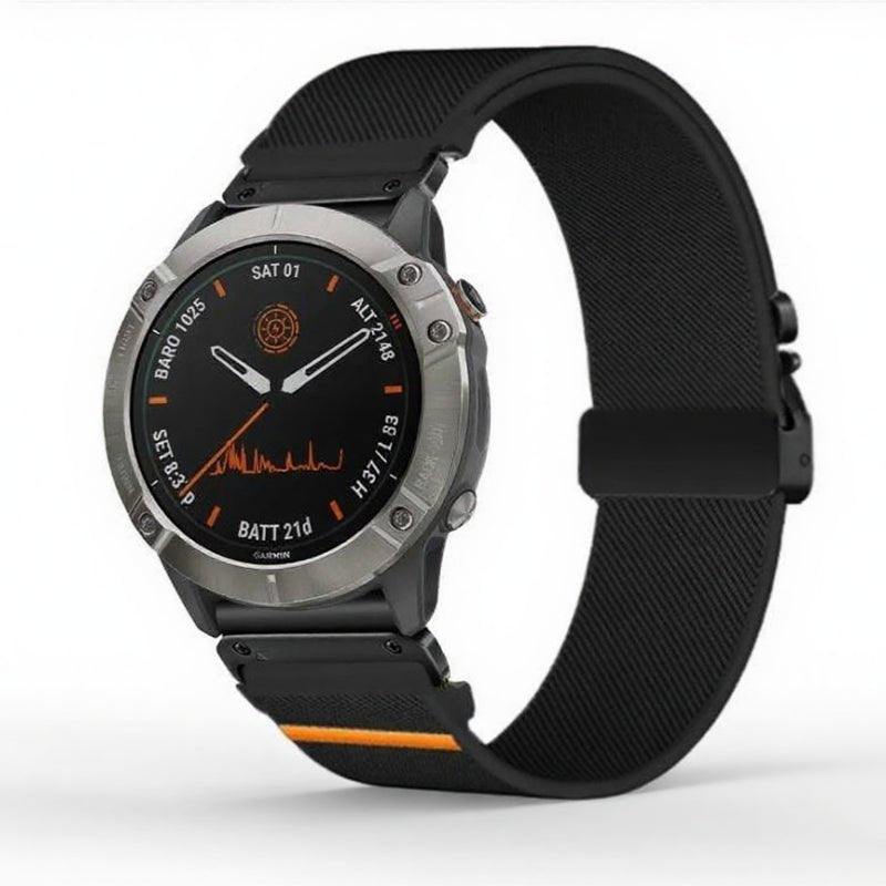 Elastic String Fabric Woven Men Watch Strap - Oopsdadforgot.com