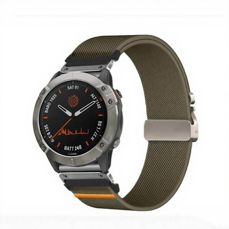 Elastic String Fabric Woven Men Watch Strap - Oopsdadforgot.com