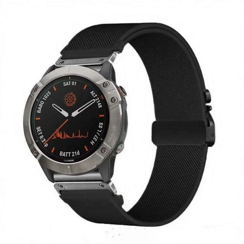 Elastic String Fabric Woven Men Watch Strap - Oopsdadforgot.com
