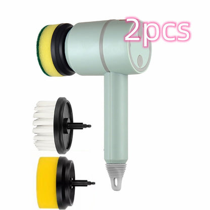 Electric Cleaning Brush Dishwashing Brush Automatic Wireless USB Rechargeable Professional Kitchen Bathtub Tile Cleaning Brushes - Oopsdadforgot.com