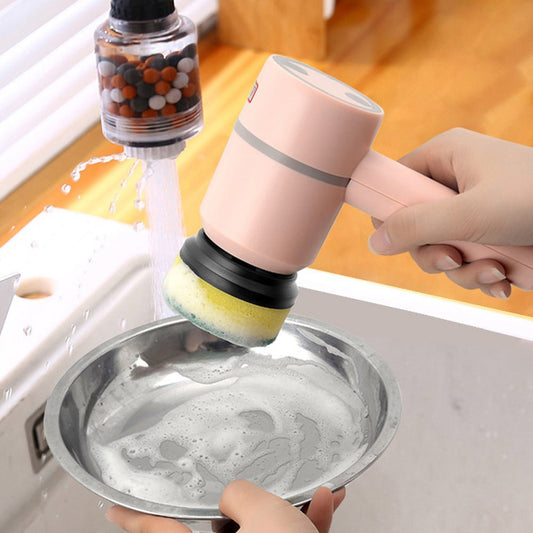 Electric Cleaning Brush Dishwashing Brush Automatic Wireless USB Rechargeable Professional Kitchen Bathtub Tile Cleaning Brushes - Oopsdadforgot.com