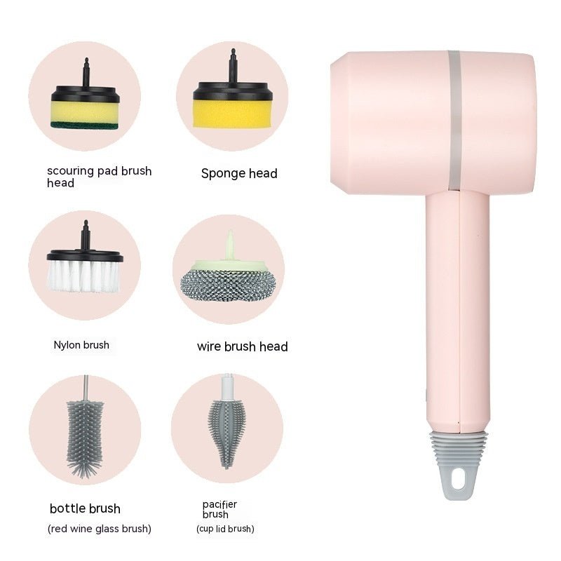 Electric Cleaning Brush Dishwashing Brush Automatic Wireless USB Rechargeable Professional Kitchen Bathtub Tile Cleaning Brushes - Oopsdadforgot.com
