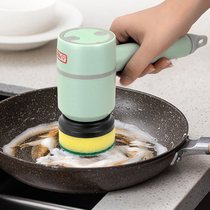 Electric Cleaning Brush Dishwashing Brush Automatic Wireless USB Rechargeable Professional Kitchen Bathtub Tile Cleaning Brushes - Oopsdadforgot.com
