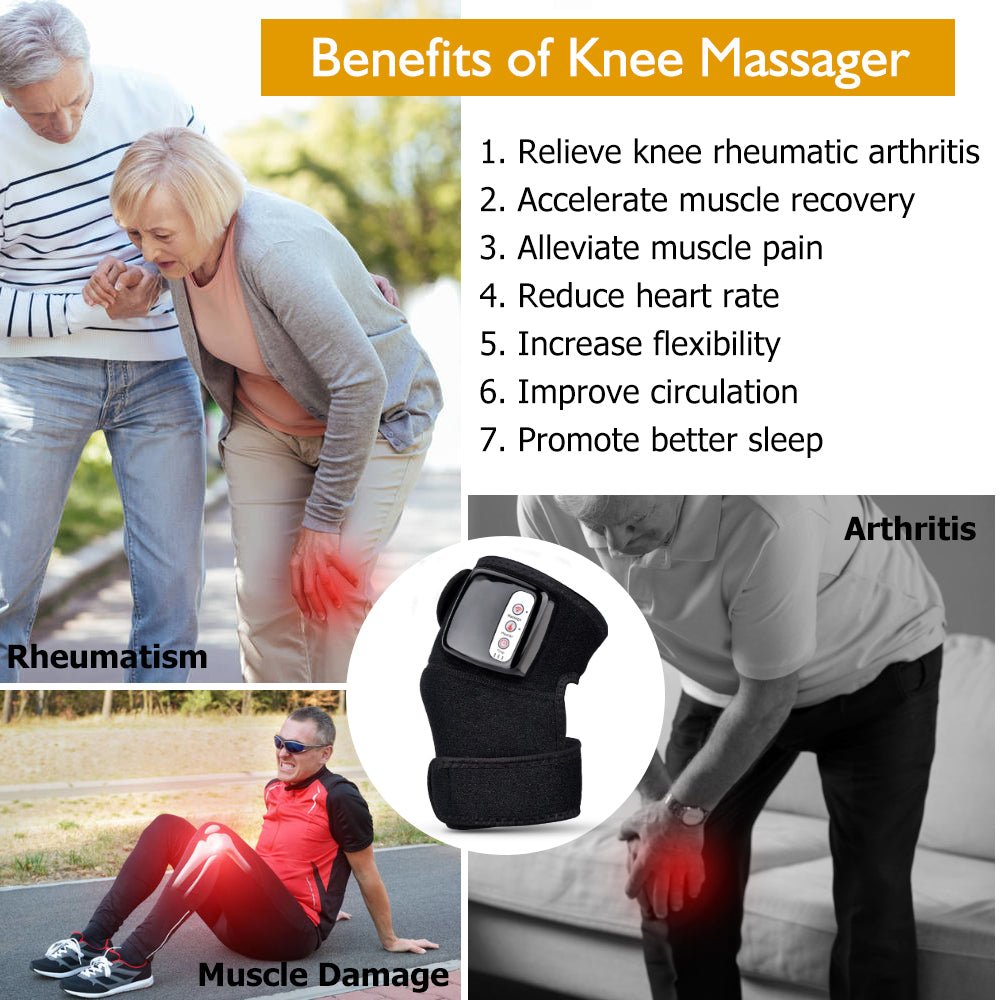 Electric Infrared Heating Knee Massager Wrap Elbow Joint Support Vibration Therapy Physiotherapy Machine Pain Relief Massageador - Oopsdadforgot.com