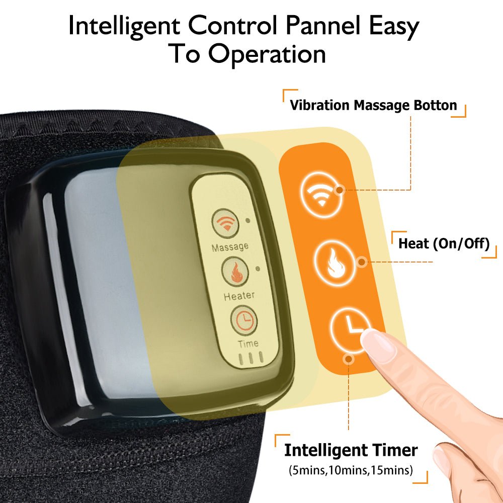 Electric Infrared Heating Knee Massager Wrap Elbow Joint Support Vibration Therapy Physiotherapy Machine Pain Relief Massageador - Oopsdadforgot.com