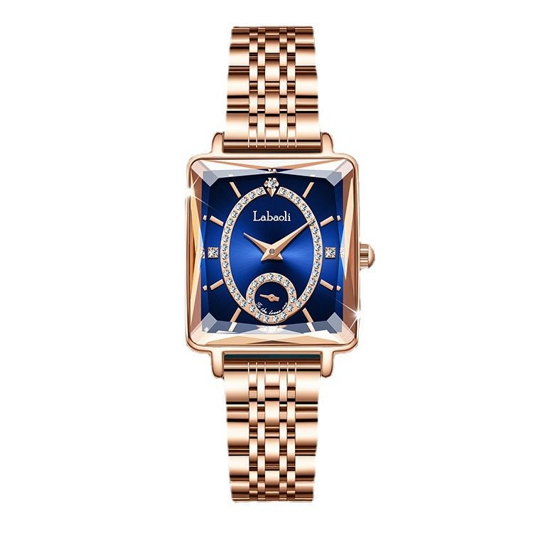 Elegance on Your Wrist – Effortlessly Stunning - Light Luxury Temperament Women's Square Quartz Watch - Oopsdadforgot.com