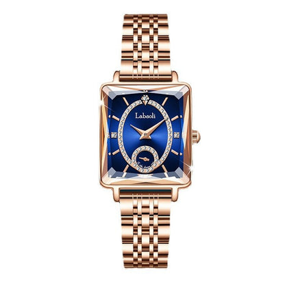 Elegance on Your Wrist – Effortlessly Stunning - Light Luxury Temperament Women's Square Quartz Watch - Oopsdadforgot.com