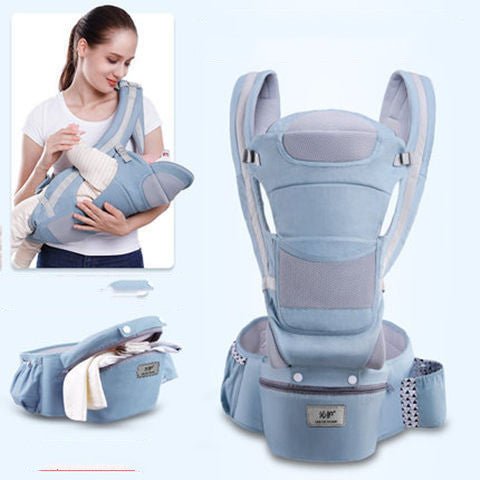 Ergonomic Baby Carrier Infant Baby Hipseat Carrier 3 In 1 Front Facing Ergonomic Kangaroo Baby Wrap Sling - Oopsdadforgot.com
