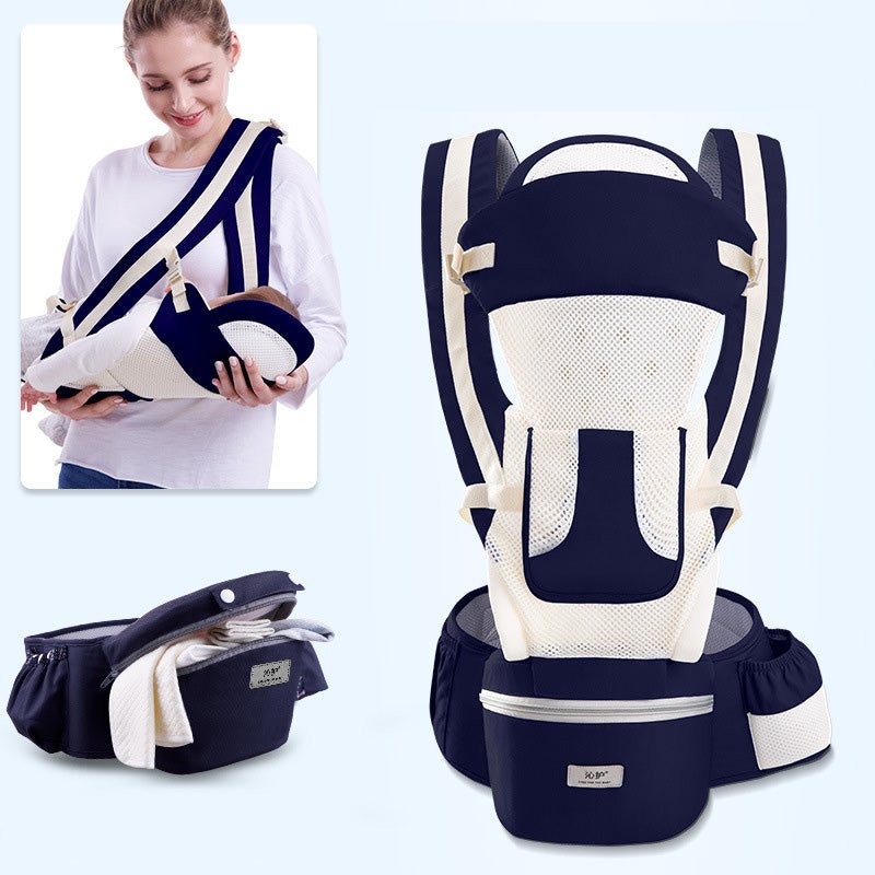 Ergonomic Baby Carrier Infant Baby Hipseat Carrier 3 In 1 Front Facing Ergonomic Kangaroo Baby Wrap Sling - Oopsdadforgot.com