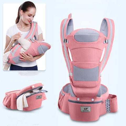 Ergonomic Baby Carrier Infant Baby Hipseat Carrier 3 In 1 Front Facing Ergonomic Kangaroo Baby Wrap Sling - Oopsdadforgot.com