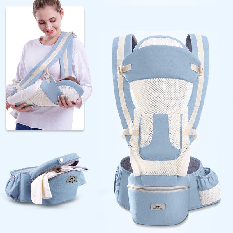 Ergonomic Baby Carrier Infant Baby Hipseat Carrier 3 In 1 Front Facing Ergonomic Kangaroo Baby Wrap Sling - Oopsdadforgot.com