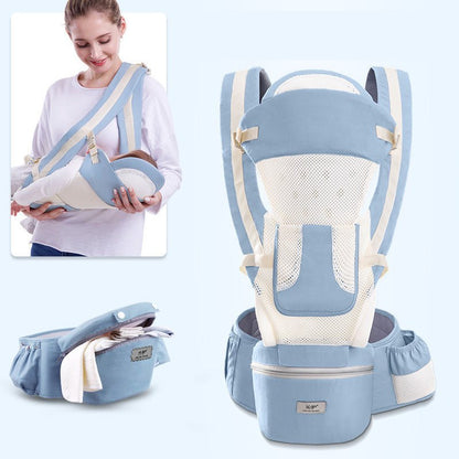 Ergonomic Baby Carrier Infant Baby Hipseat Carrier 3 In 1 Front Facing Ergonomic Kangaroo Baby Wrap Sling - Oopsdadforgot.com