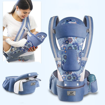 Ergonomic Baby Carrier Infant Baby Hipseat Carrier 3 In 1 Front Facing Ergonomic Kangaroo Baby Wrap Sling - Oopsdadforgot.com