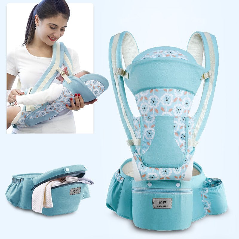 Ergonomic Baby Carrier Infant Baby Hipseat Carrier 3 In 1 Front Facing Ergonomic Kangaroo Baby Wrap Sling - Oopsdadforgot.com