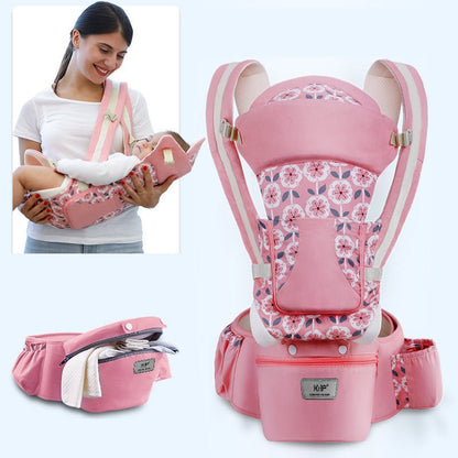 Ergonomic Baby Carrier Infant Baby Hipseat Carrier 3 In 1 Front Facing Ergonomic Kangaroo Baby Wrap Sling - Oopsdadforgot.com