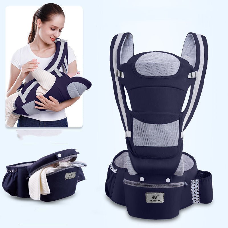 Ergonomic Baby Carrier Infant Baby Hipseat Carrier 3 In 1 Front Facing Ergonomic Kangaroo Baby Wrap Sling - Oopsdadforgot.com