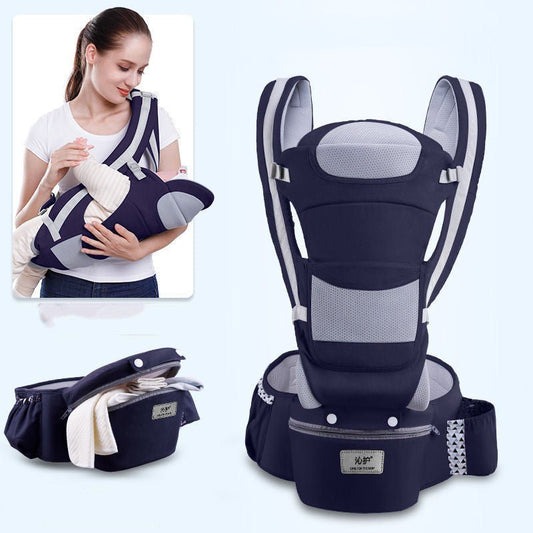 Ergonomic Baby Carrier Infant Baby Hipseat Carrier 3 In 1 Front Facing Ergonomic Kangaroo Baby Wrap Sling - Oopsdadforgot.com