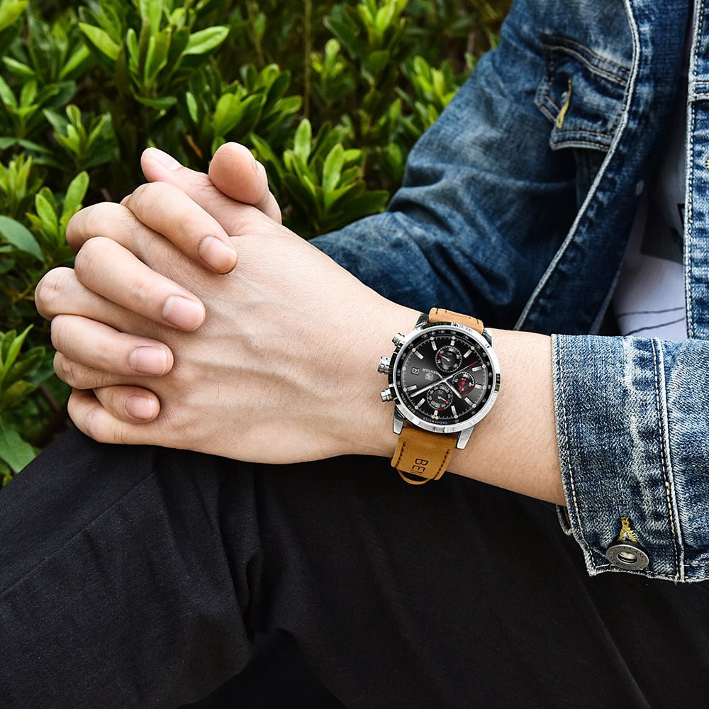 Fashion Casual Watch Mens Watches Men Luxury Brand Quartz Watch Business Leather Men's Watches Clock - Oopsdadforgot.com