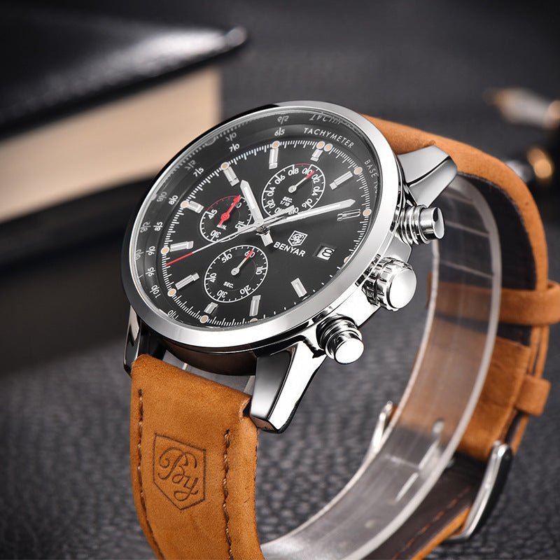 Fashion Casual Watch Mens Watches Men Luxury Brand Quartz Watch Business Leather Men's Watches Clock - Oopsdadforgot.com
