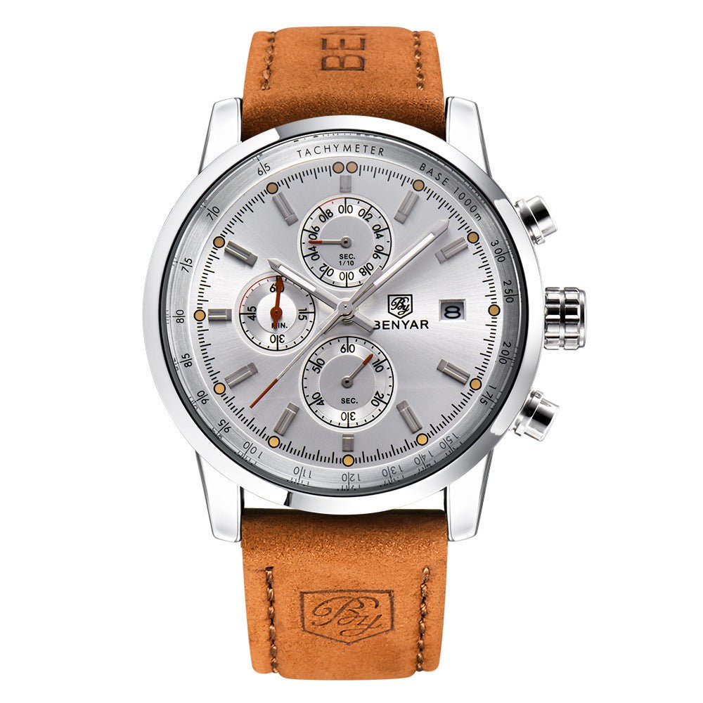 Fashion Casual Watch Mens Watches Men Luxury Brand Quartz Watch Business Leather Men's Watches Clock - Oopsdadforgot.com