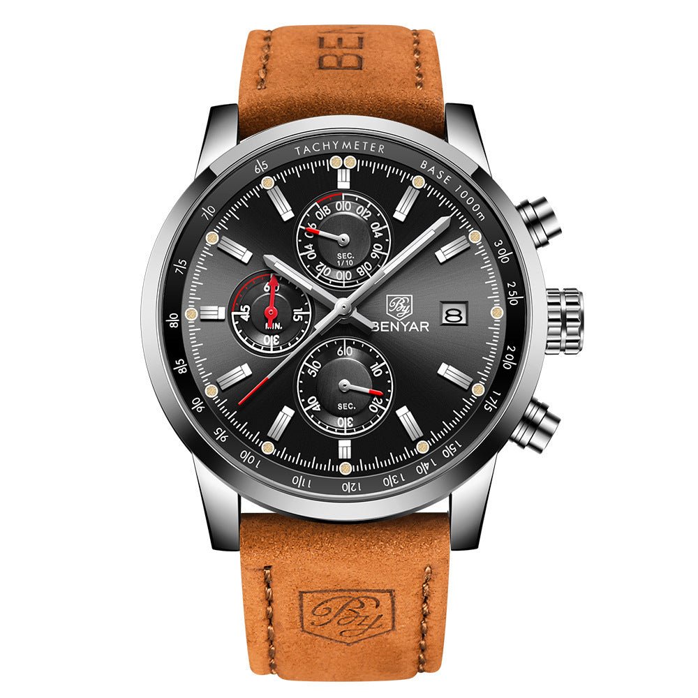 Fashion Casual Watch Mens Watches Men Luxury Brand Quartz Watch Business Leather Men's Watches Clock - Oopsdadforgot.com