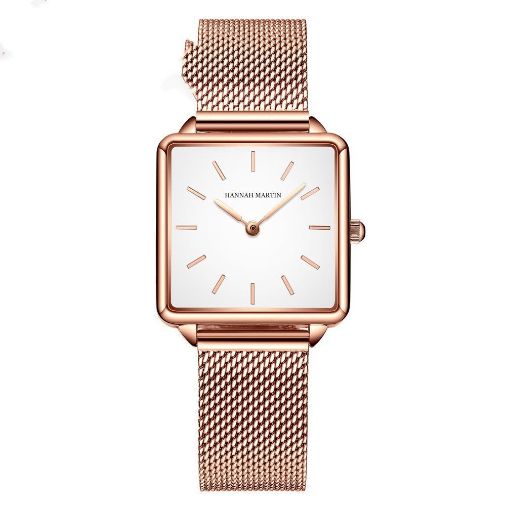 Fashion Small Square Watch Women's Watch Japanese Movement Students Square Women's Watch - Oopsdadforgot.com