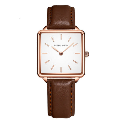 Fashion Small Square Watch Women's Watch Japanese Movement Students Square Women's Watch - Oopsdadforgot.com