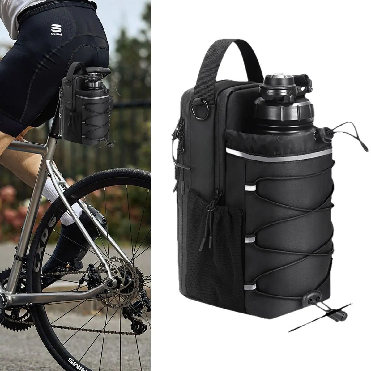 Fitness Magnetic Kettle Bag Crossbody Bag Magnetic Gym Bag For Men And Women Sling Bottle With Magnetic Attachment Water Bottle Holder - Oopsdadforgot.com