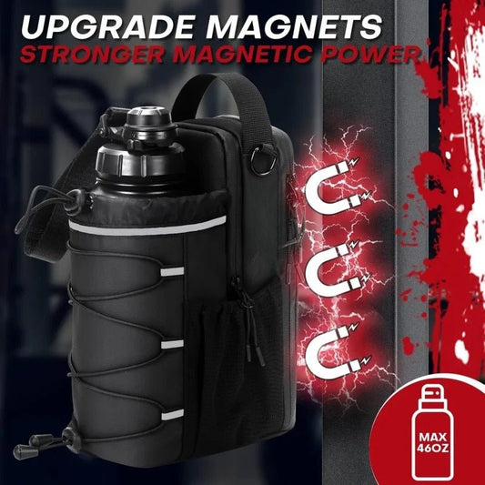 Fitness Magnetic Kettle Bag Crossbody Bag Magnetic Gym Bag For Men And Women Sling Bottle With Magnetic Attachment Water Bottle Holder - Oopsdadforgot.com