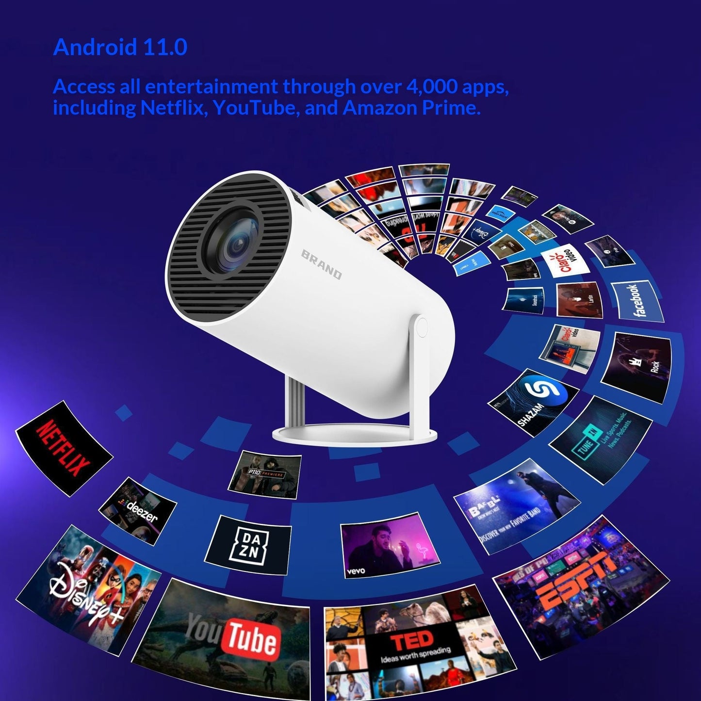 HY300 Mini Smart Home Projector - Oopsdadforgot.com