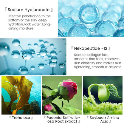 Hyaluronic Acid Face Serum Anti - Aging Shrink Pore Whitening Moisturizing Face Cream Dry Skin Care - Oopsdadforgot.com