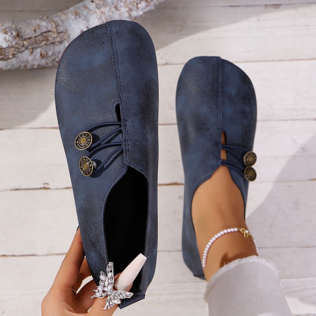 Ins Square Toe Slip - on Sandals Summer Fashion Soft Flat Shoes For Women - Oopsdadforgot.com