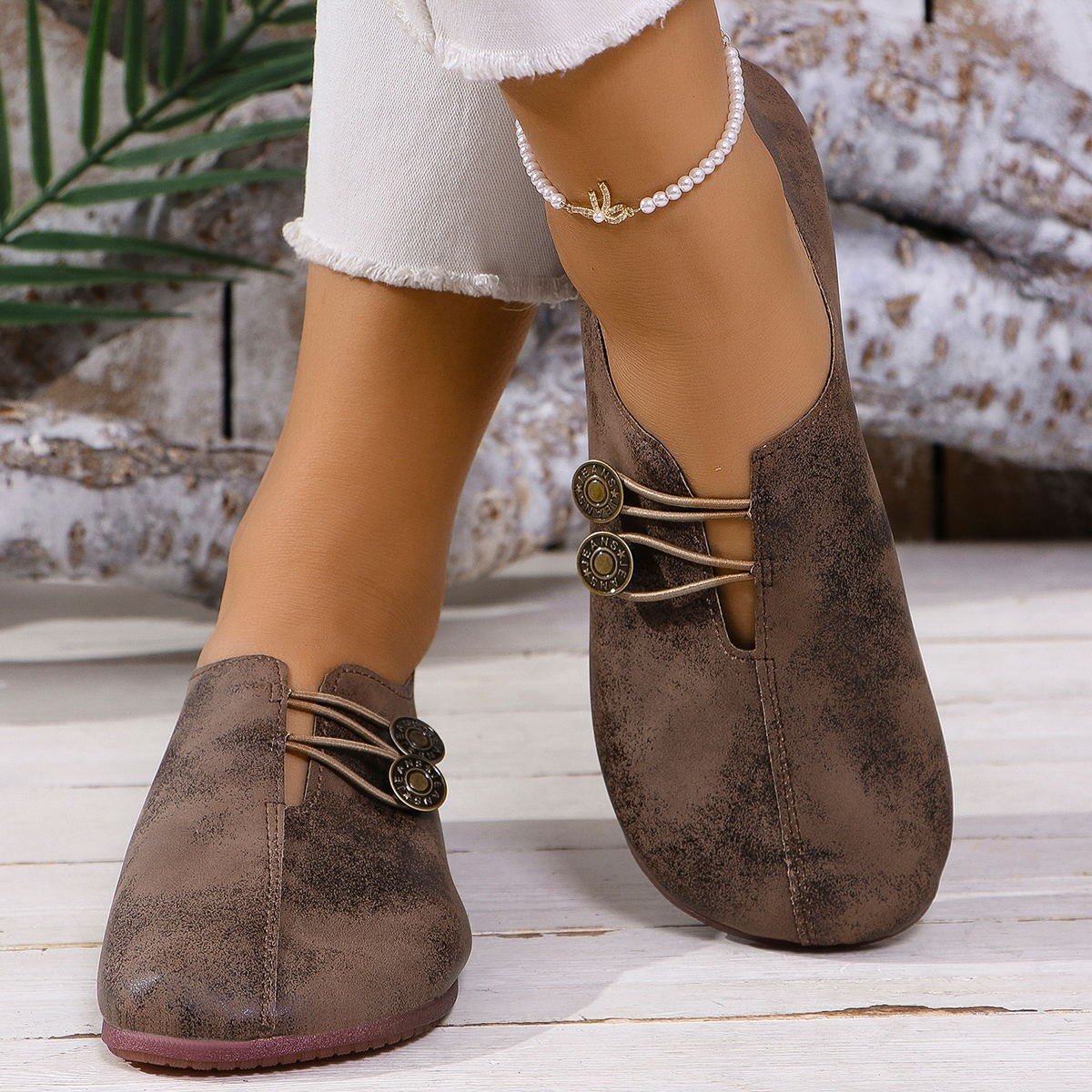 Ins Square Toe Slip - on Sandals Summer Fashion Soft Flat Shoes For Women - Oopsdadforgot.com