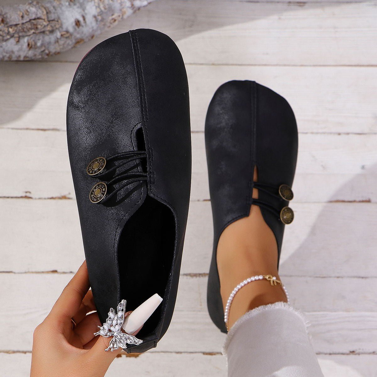 Ins Square Toe Slip - on Sandals Summer Fashion Soft Flat Shoes For Women - Oopsdadforgot.com
