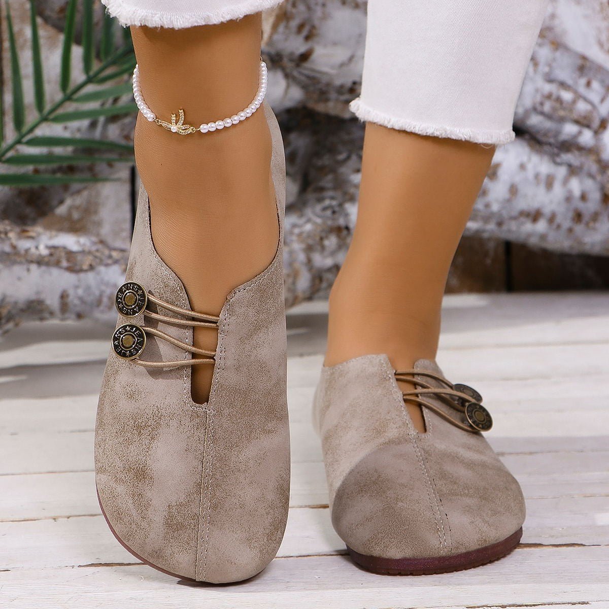Ins Square Toe Slip - on Sandals Summer Fashion Soft Flat Shoes For Women - Oopsdadforgot.com