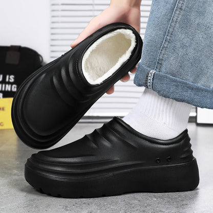 Insulated Chef Shoes Closed - toe Cotton Shoes For Men - Oopsdadforgot.com
