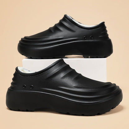 Insulated Chef Shoes Closed - toe Cotton Shoes For Men - Oopsdadforgot.com