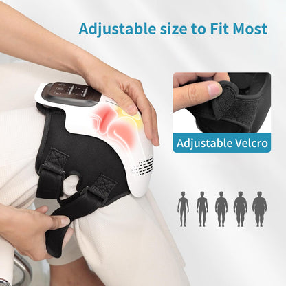 Intelligent Home Use Electric Intelligent Kneading Heating Knee Massager Rechargeable Pain Relief Infrared Laser Vibration Knee Massager - Oopsdadforgot.com